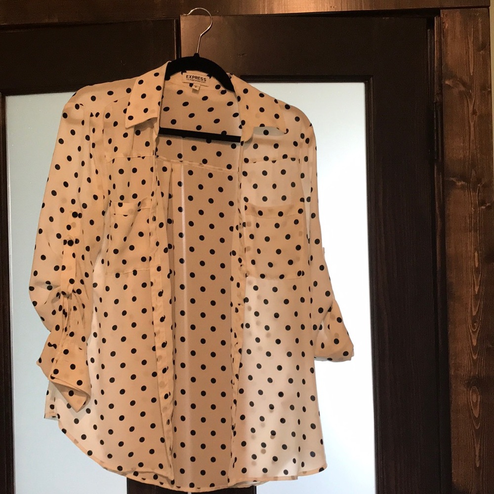 Portofino polka dot print shirt